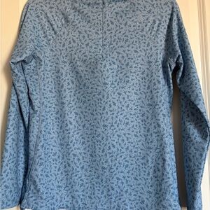 Peter Millar Floral Blue Long Sleeve SPF 50+ Shirt